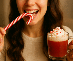 Eating candy and sugary drink