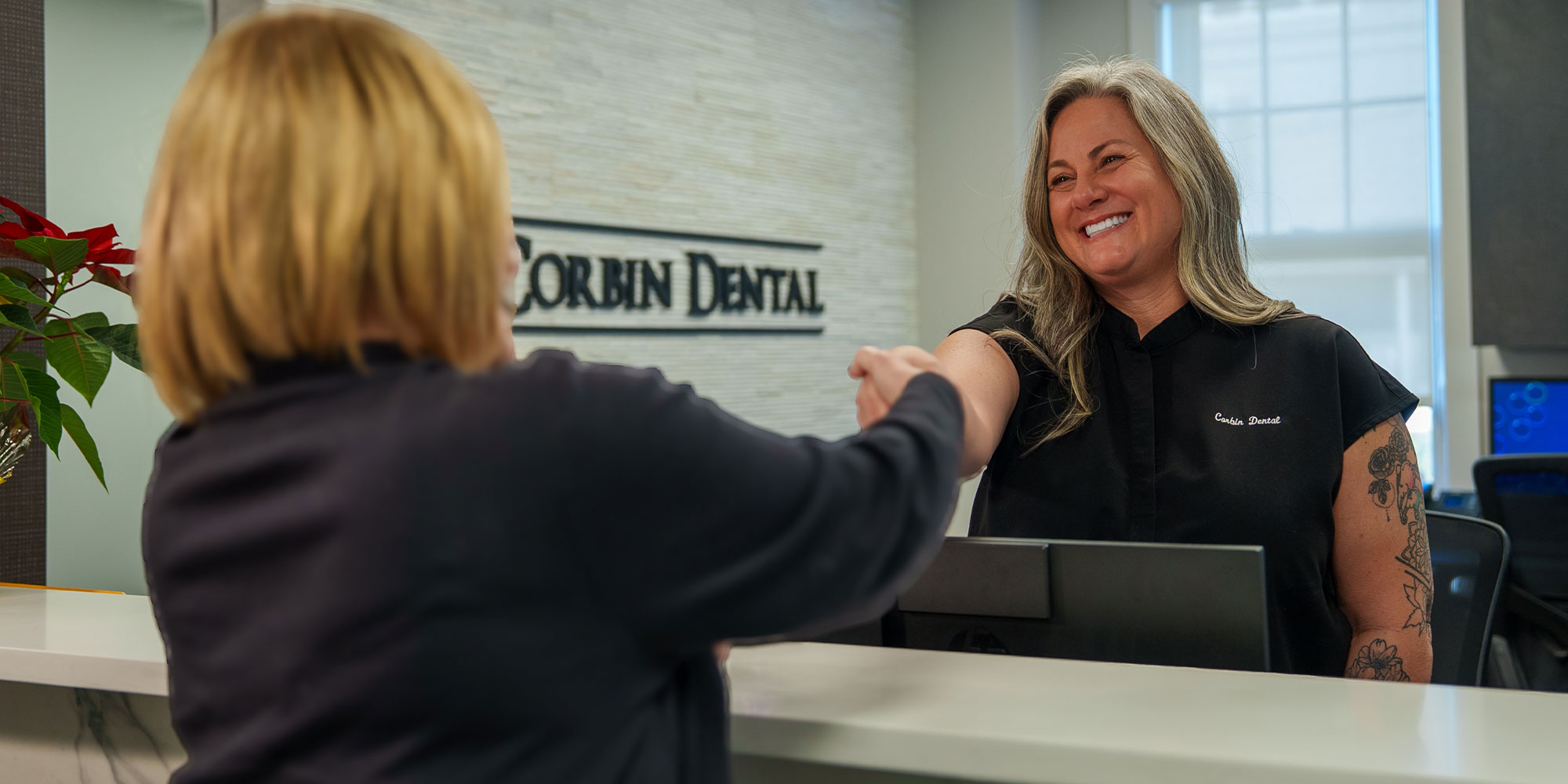 Patient Shaking Team members hand