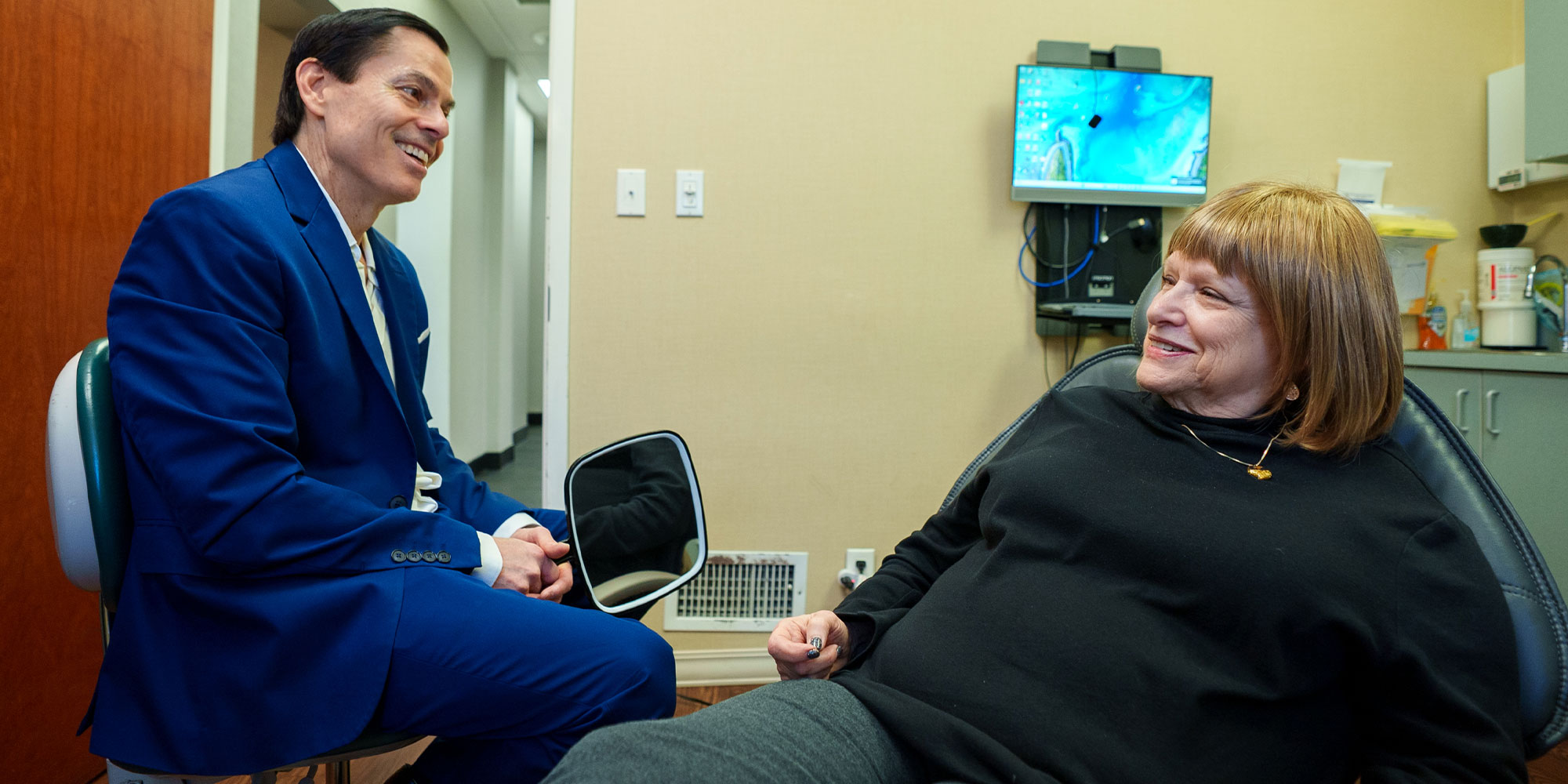 Doctor consulting with patient