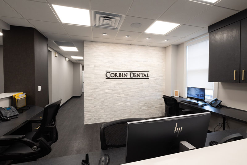 inside desk sign Oyster Bay